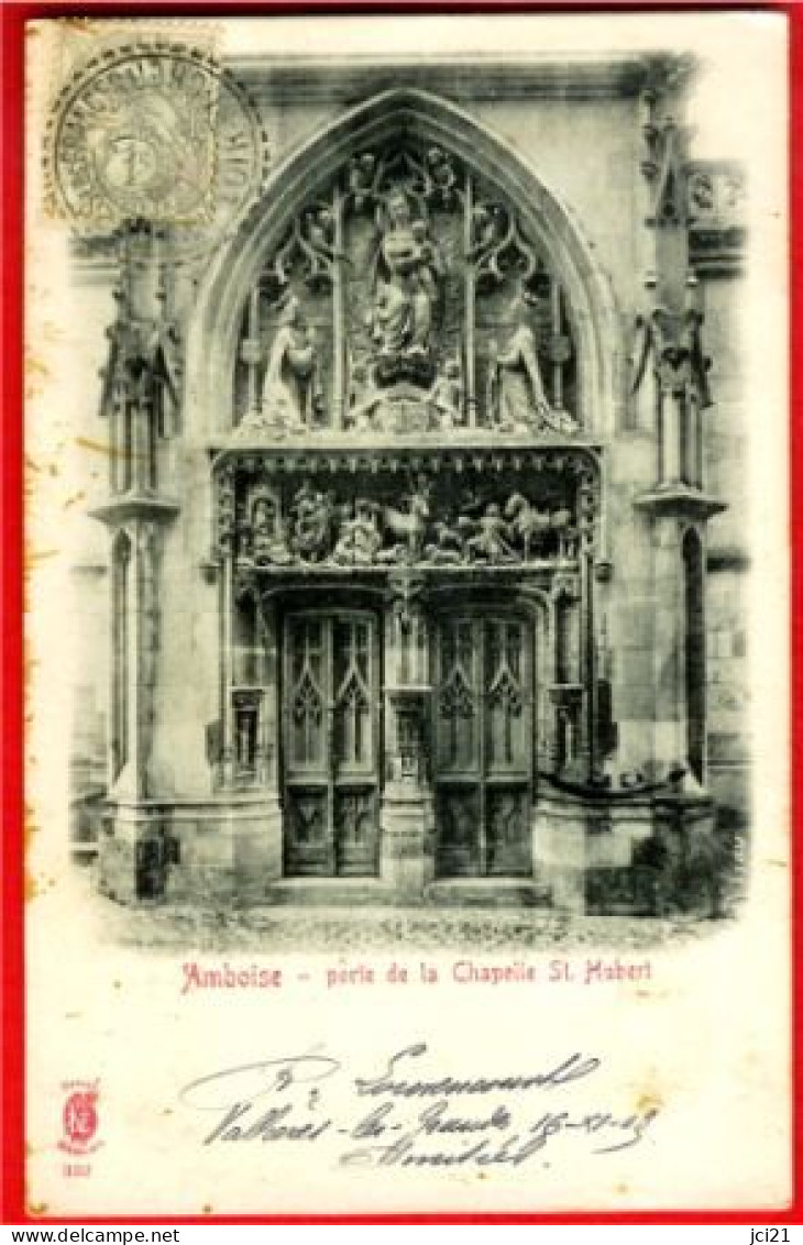 37 - AMBOISE -- PORTE DE LA CHAPELLE ST HUBERT - CPA (296)_CP57 - Amboise