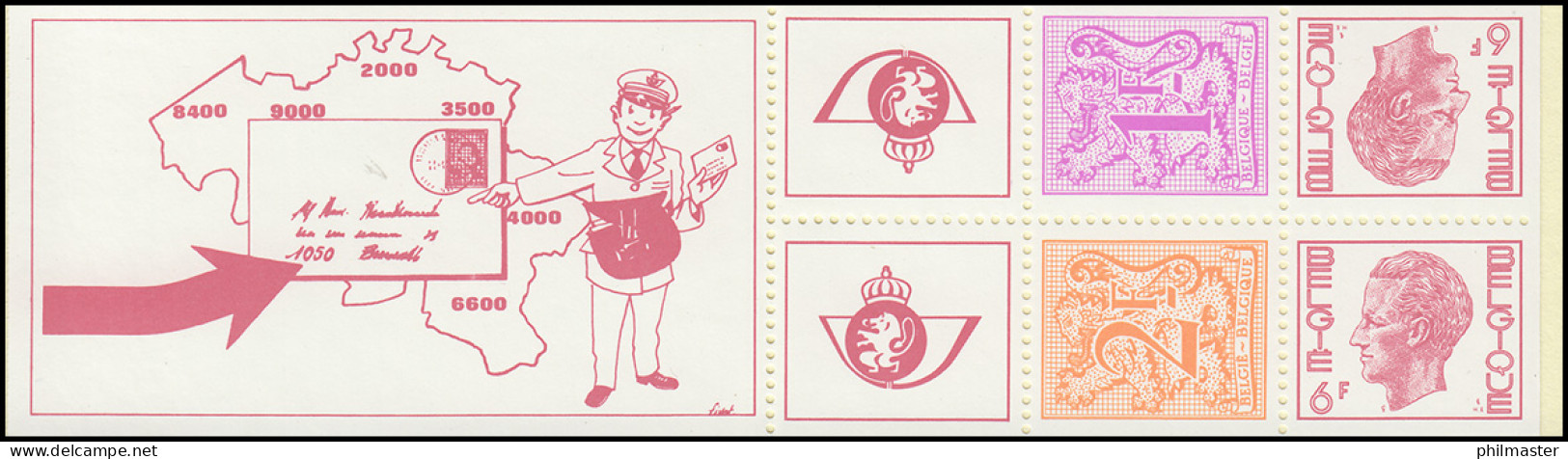 Belgien-Markenheftchen 28 Löwe Und König Baudouin 15 Franc 1978, ** - Zonder Classificatie