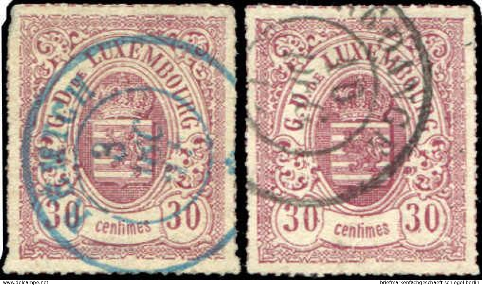Luxemburg, 1871, 21 (2), Gestempelt - Autres & Non Classés