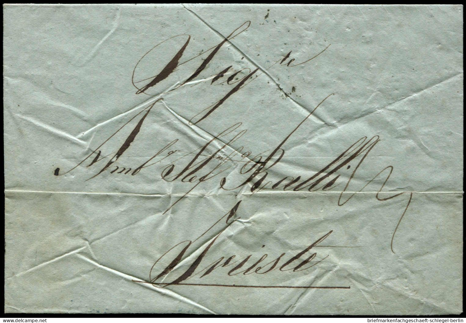 Österreich Post In Der Levante, 1835, Brief - Levant Autrichien