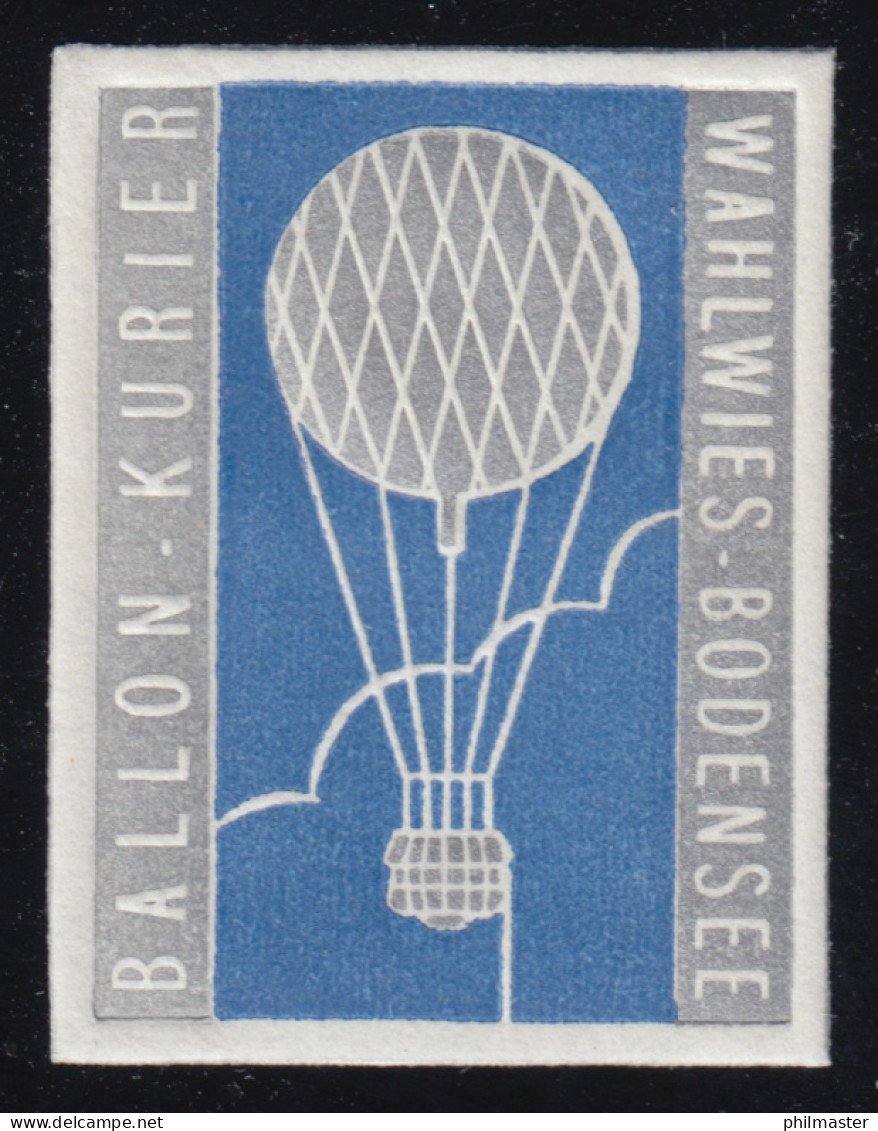 Vignette Für Ballonpost: BALLON - KURIER WAHLWIES - BODENSEE, Postfrisch ** - Airships