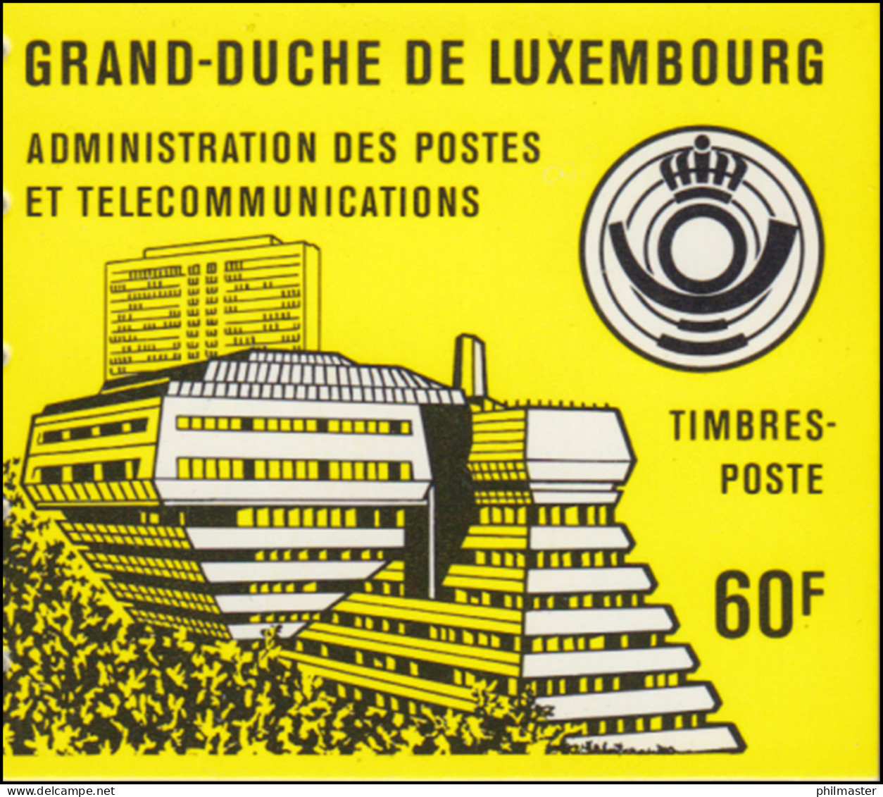 Luxemburg-Markenheftchen 1 Robert Schuman 1986, Gelber Deckel, ** - Carnets