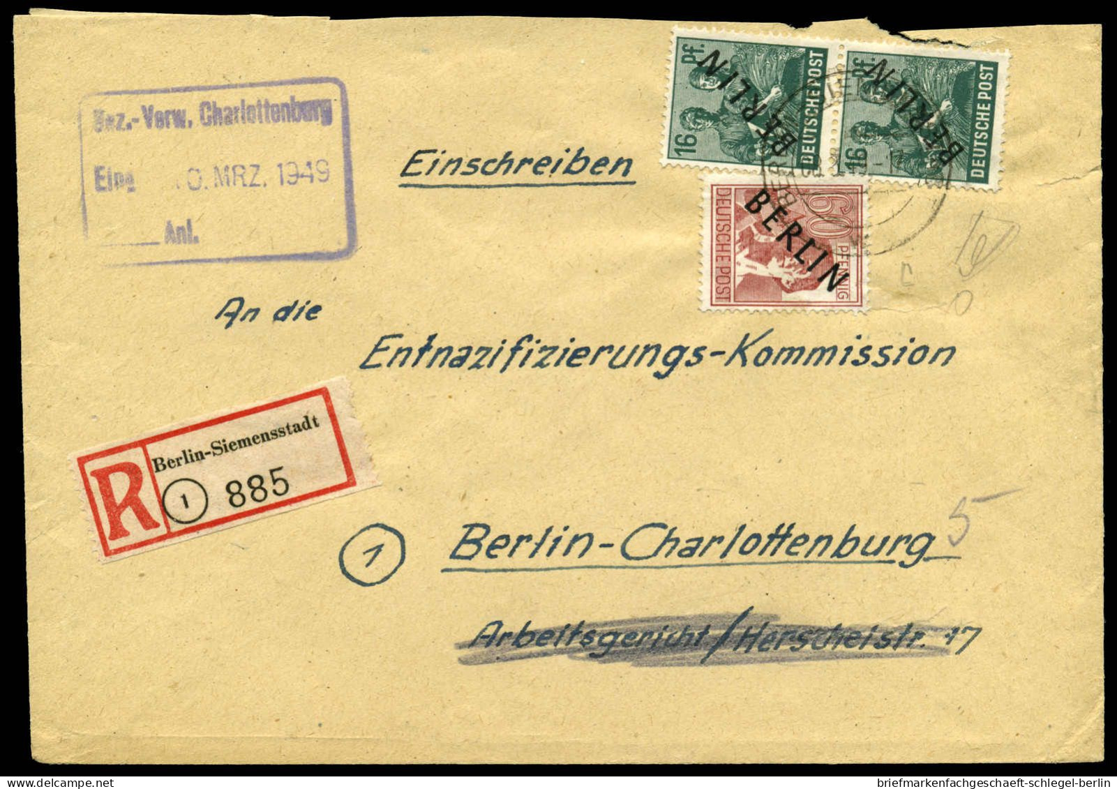 Berlin, 1948, 2,3 U.a., Brief - Altri & Non Classificati