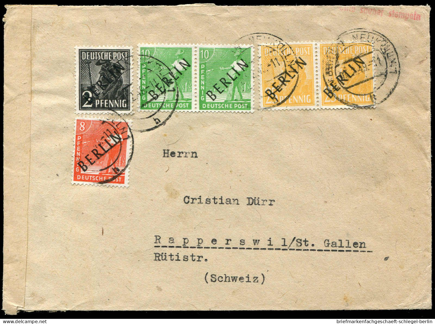 Berlin, 1949, 1, 3, 4(2), 10(2), Brief - Other & Unclassified