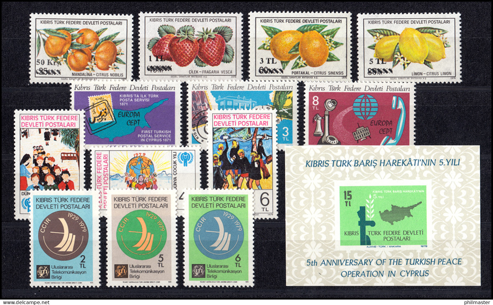 66-79 Zypern (türkisch) Jahrgang 1979 Komplett, Postfrisch - Altri & Non Classificati