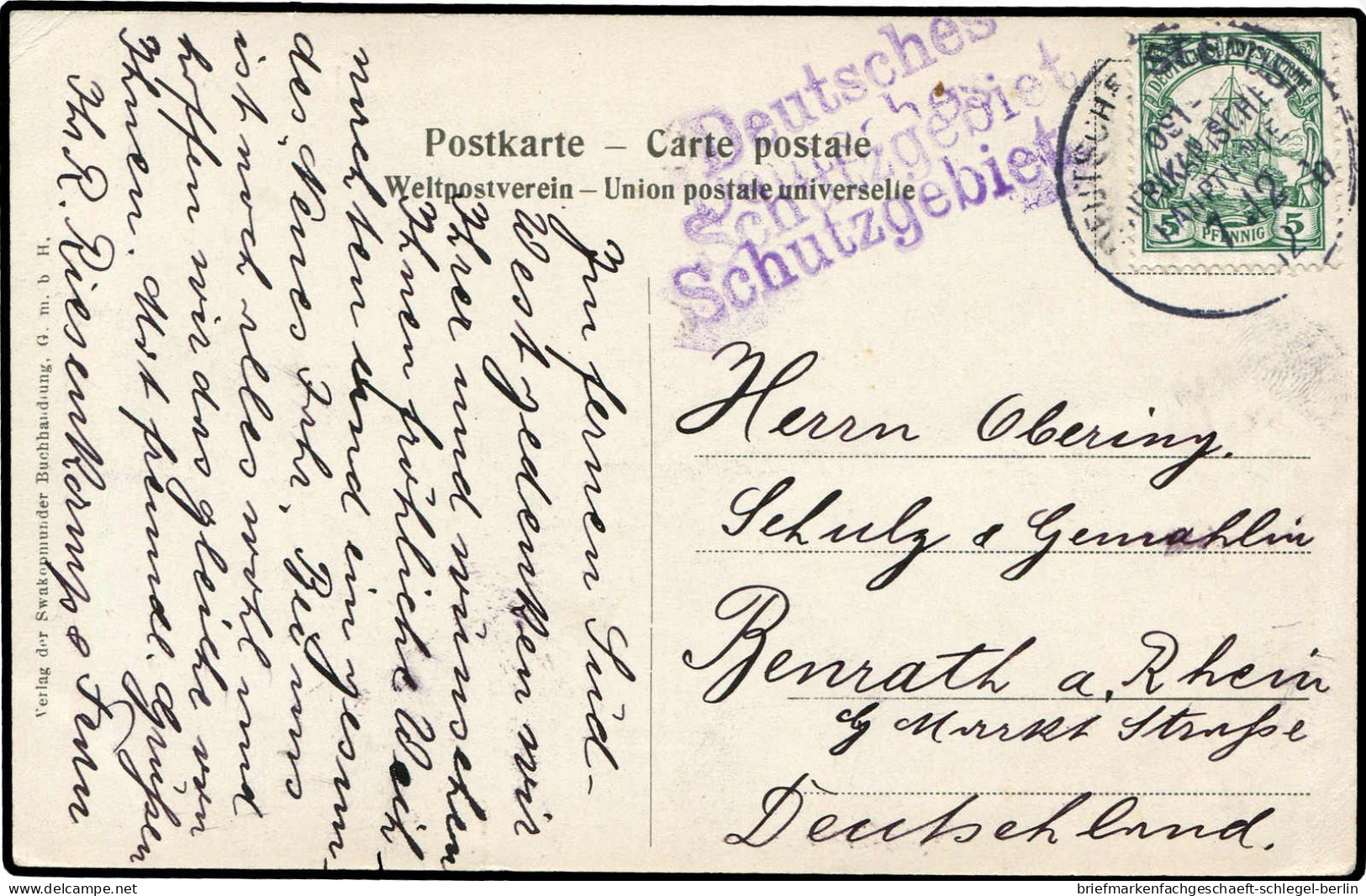 Deutsche Kolonien Südwestafrika, Brief - Deutsch-Südwestafrika