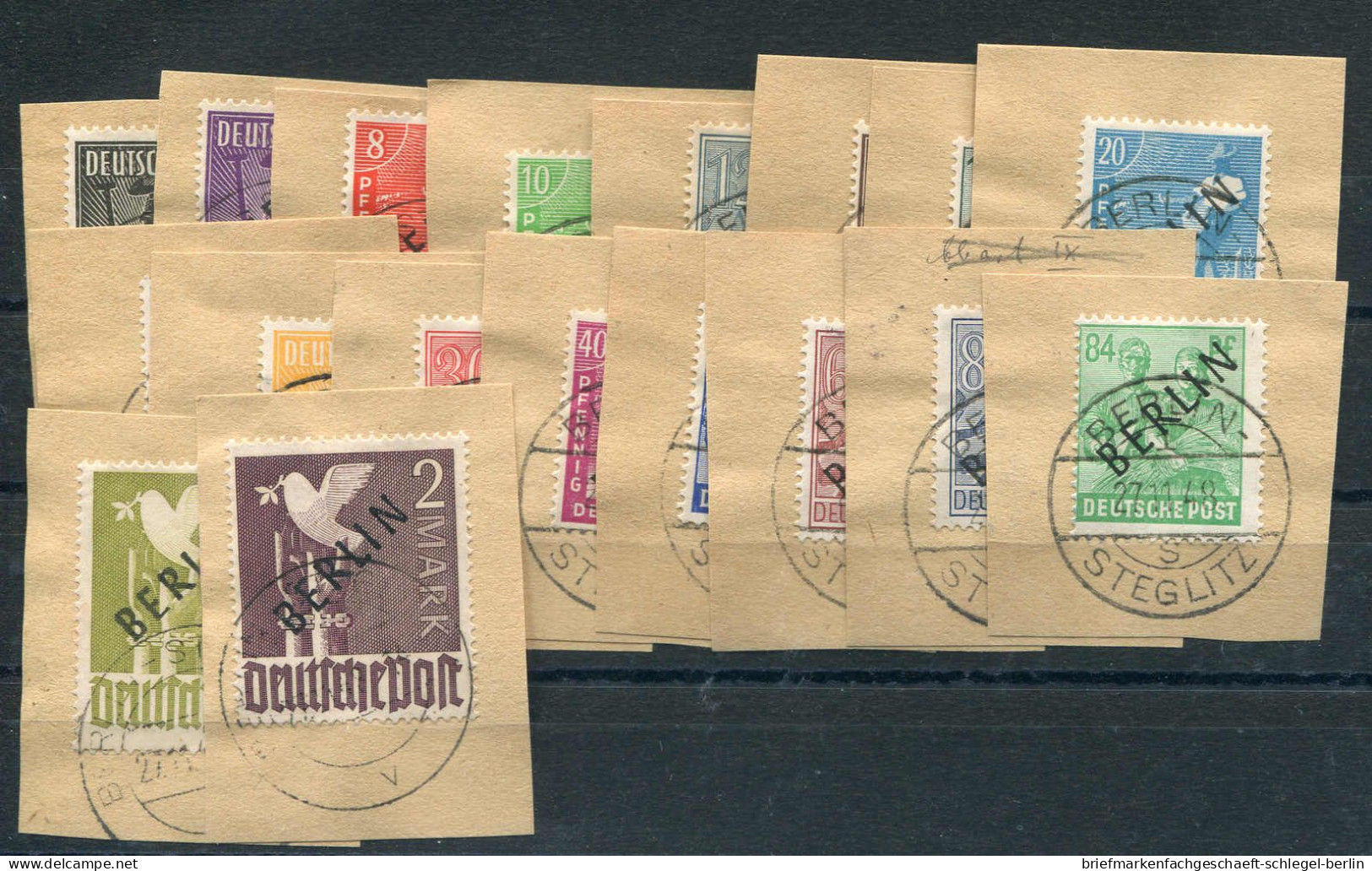 Berlin, 1948, 1-20, Briefstück - Sonstige & Ohne Zuordnung
