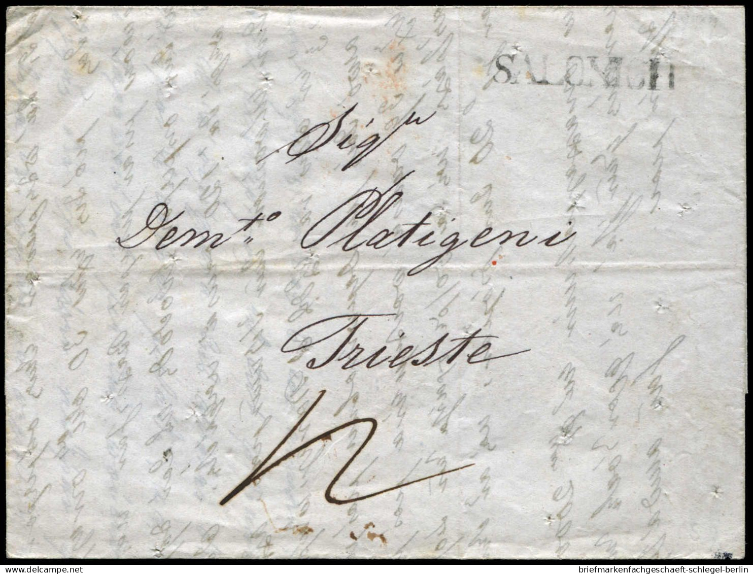 Österreich Post In Der Levante, 1842, Brief - Levant Autrichien