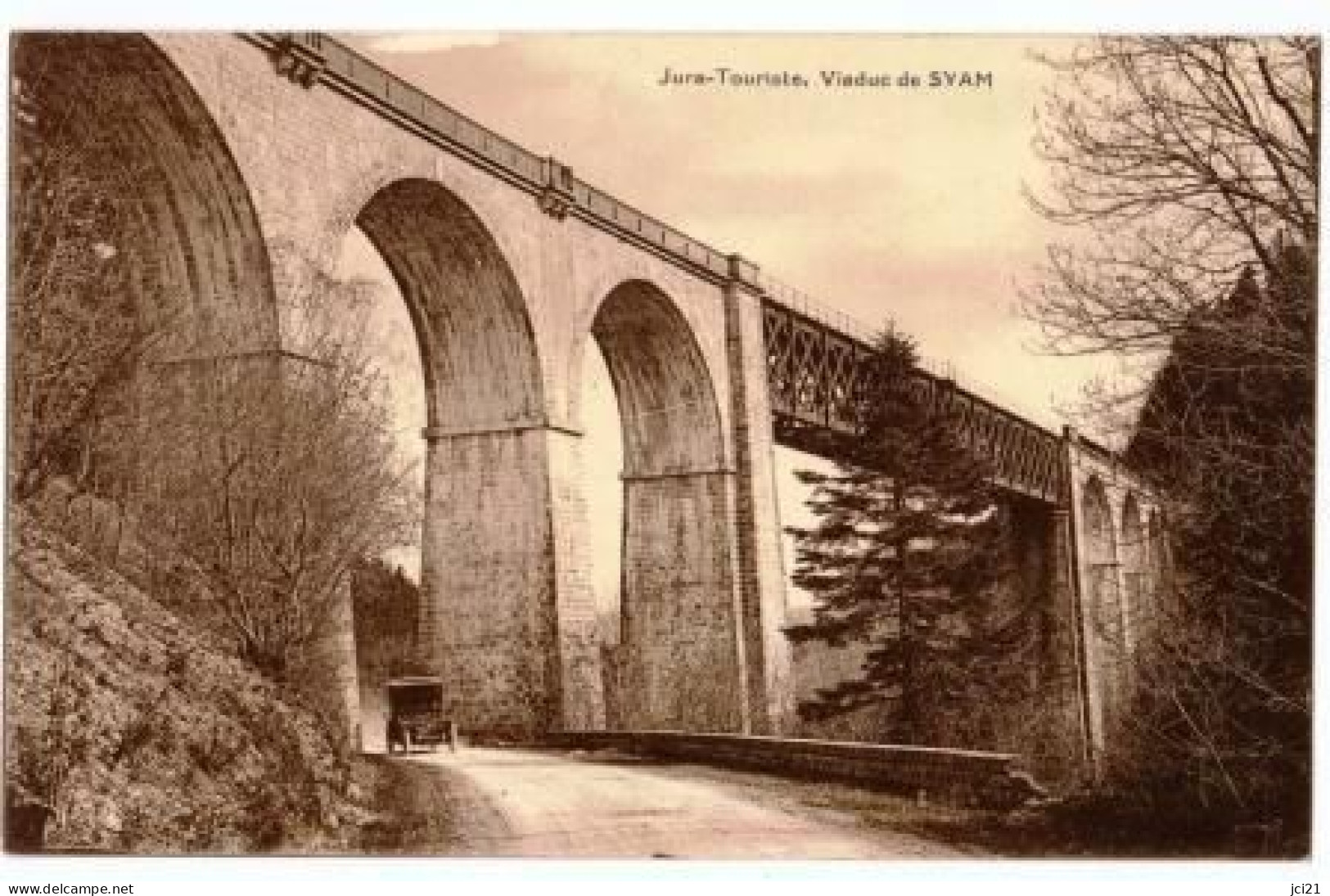 39 - JURA - VIADUC DE SYAM, VOITURE ANCIENNE (1488)_CP465 - Champagnole