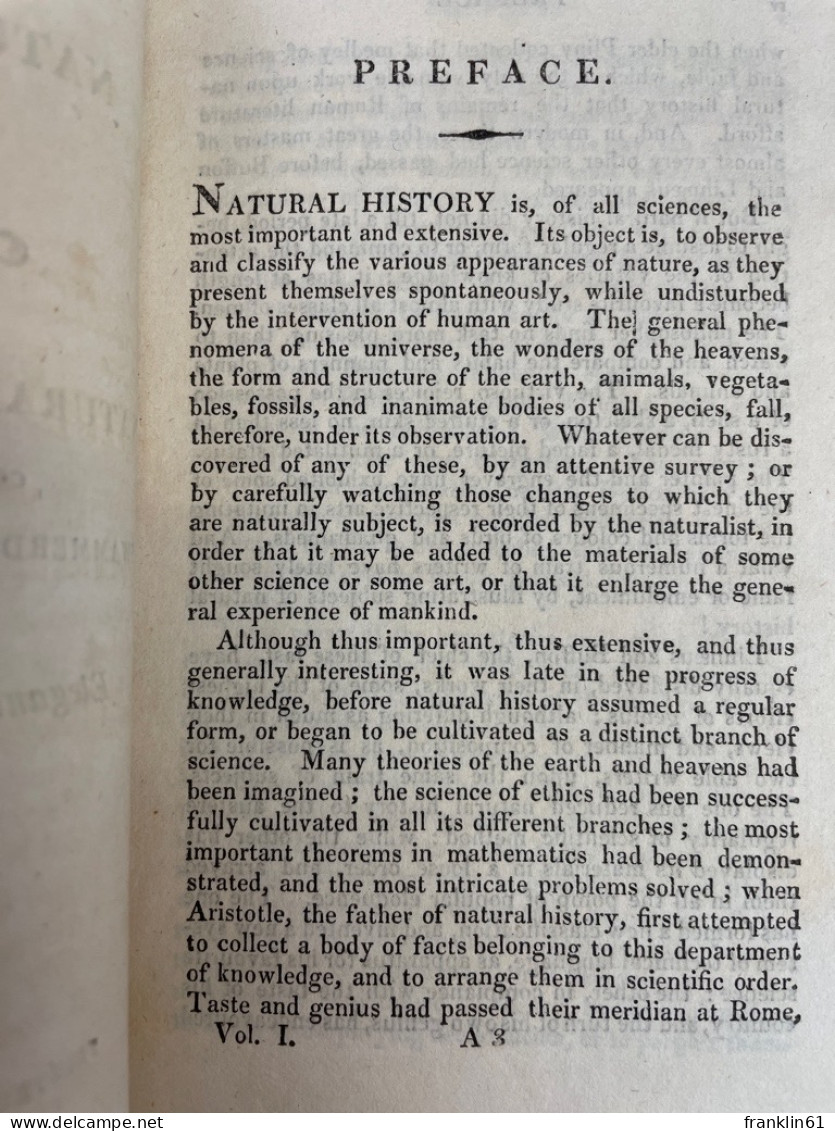 The System Of Natural History. VOL. I Bis IV KOMPLETT. - Animals