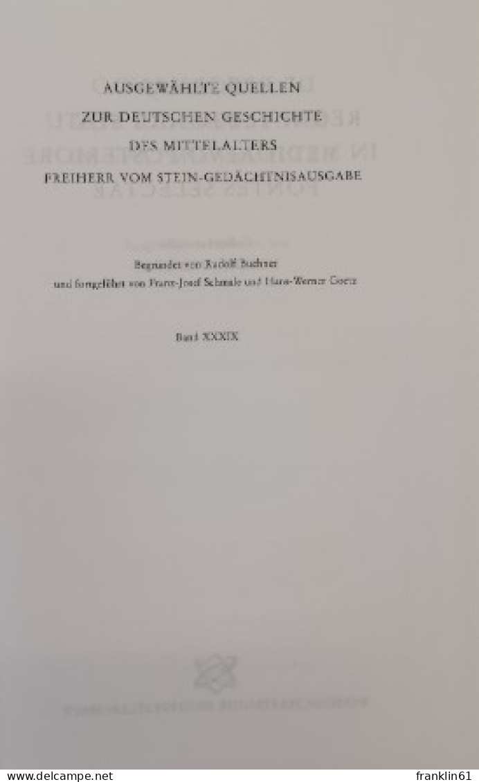 Quellen Zur Reichsreform Im Spätmittelalter. - 4. 1789-1914