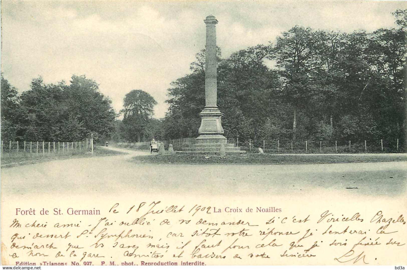   78   FORÊT DE  SAINT GERMAIN EN LAYE   LA CROIX DE NOAILLES - St. Germain En Laye (Schloß)