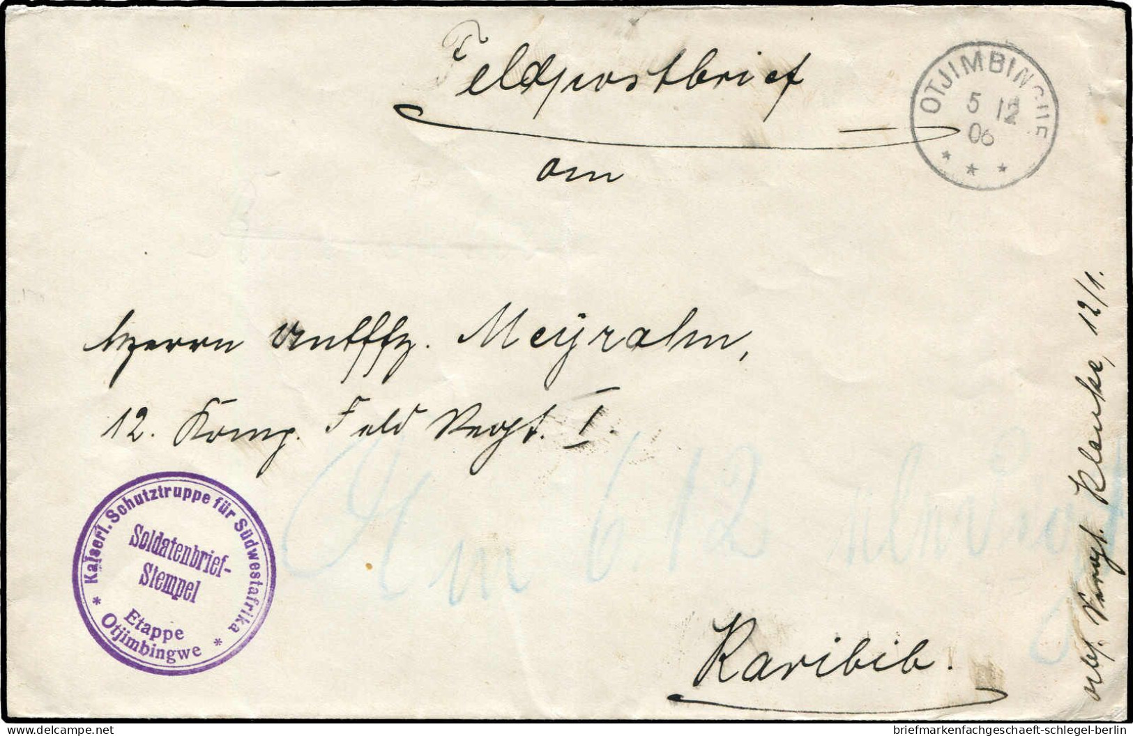 Deutsche Kolonien Südwestafrika, Brief - German South West Africa