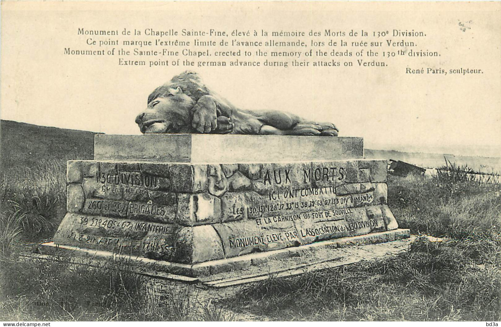  55 FLEURYDEVANTDOUAUMONT, MONUMENT DE  LA CHAPELLE SAINTE FINE - Douaumont