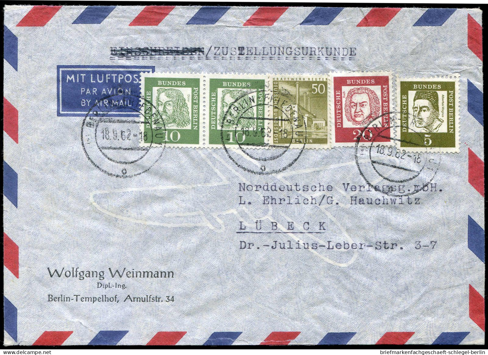 Berlin, 1962, 150 U.a, Brief - Other & Unclassified