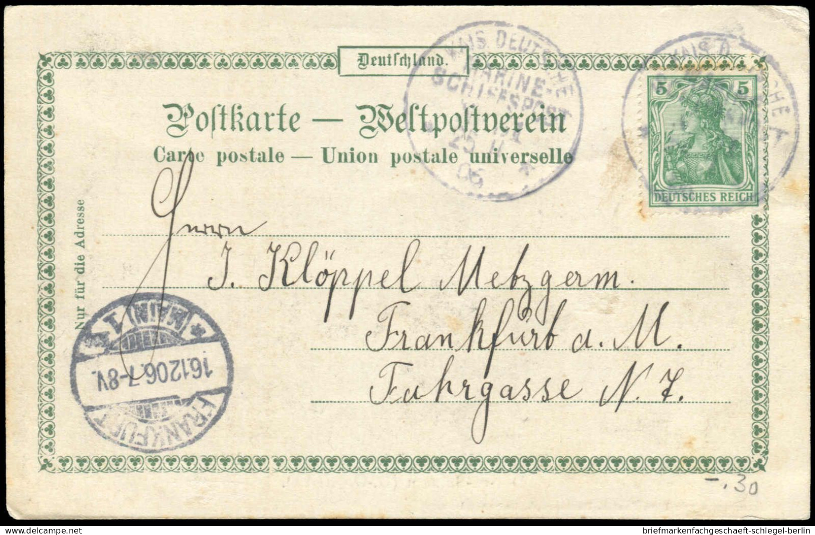 Deutsche Kolonien Ostafrika, 1906, Brief - Duits-Oost-Afrika