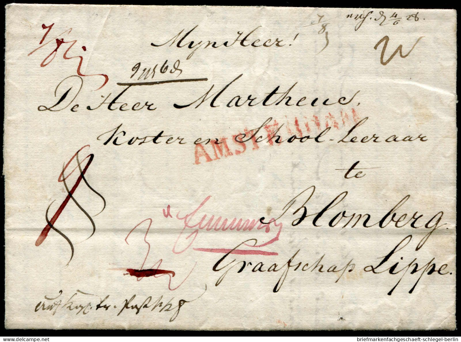 Niederlande, 1828, Brief - Other & Unclassified