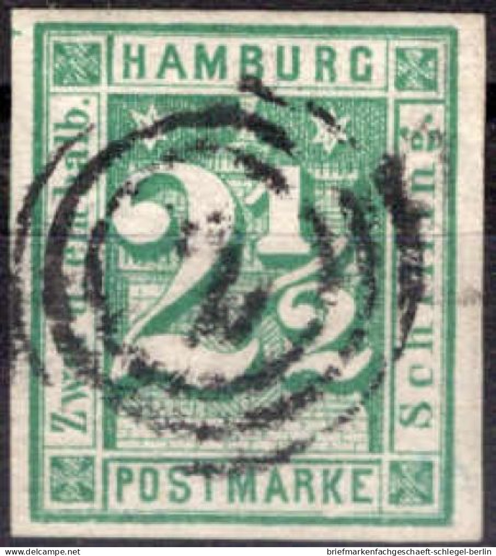 Altdeutschland Hamburg, 1864, 9, Gestempelt - Hambourg