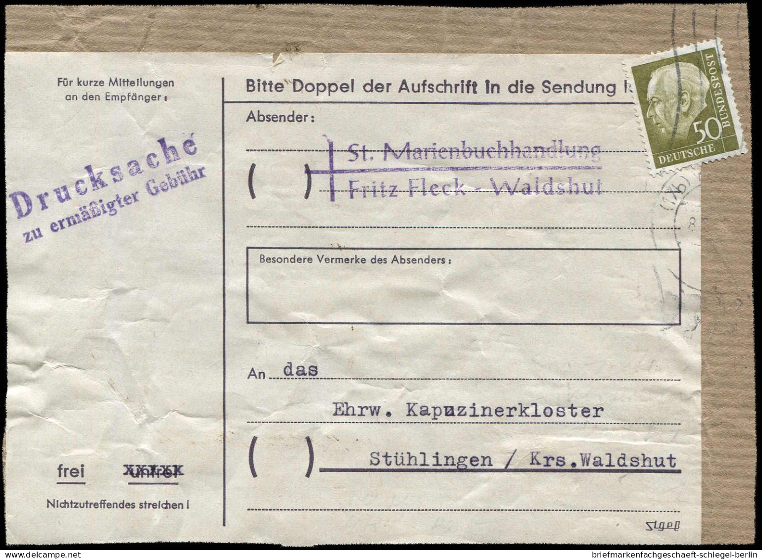 Bundesrepublik Deutschland, 1961, 261, Brief - Autres & Non Classés