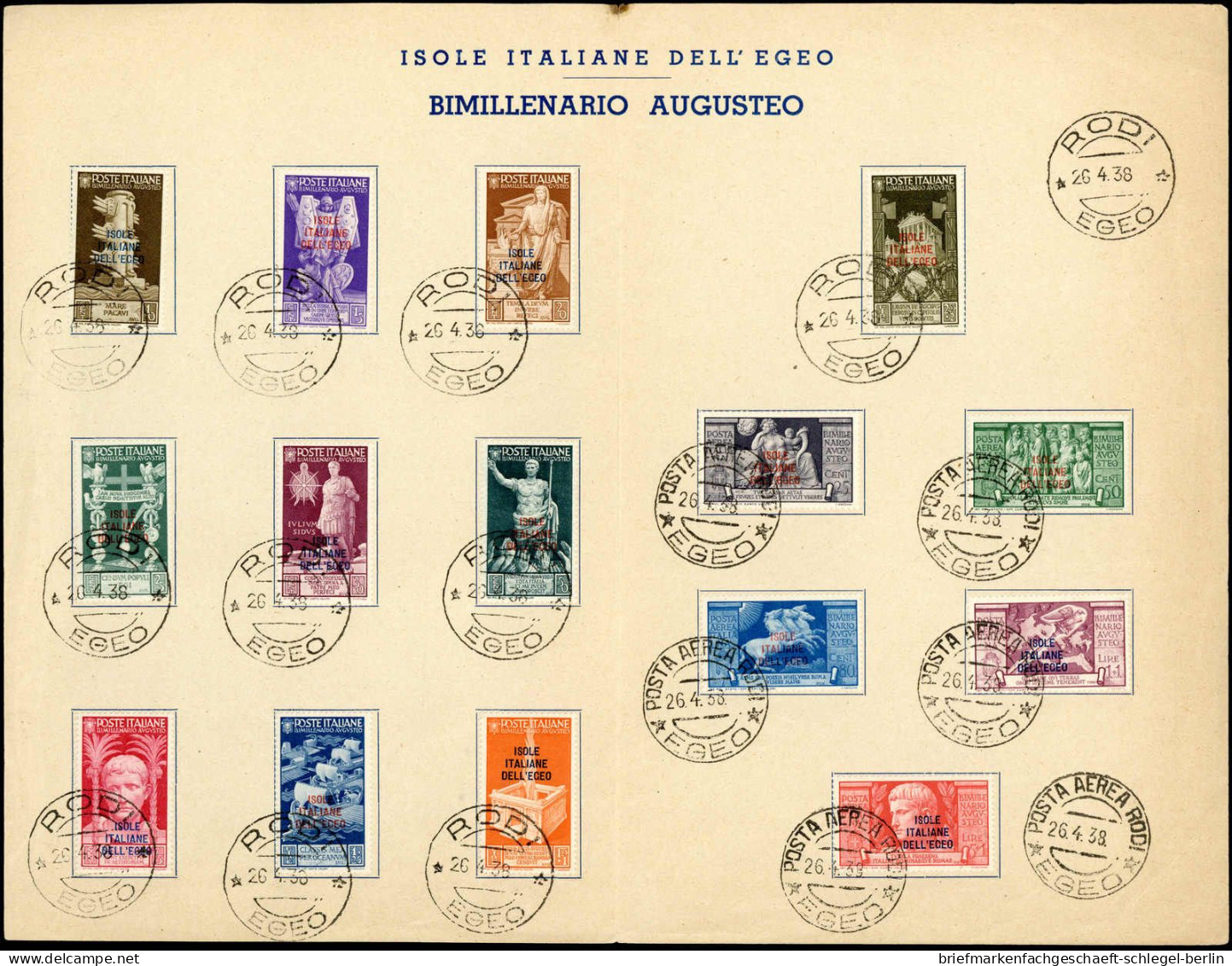 Ägäische Inseln, 1938, 175-89, Gestempelt - Andere-Europa