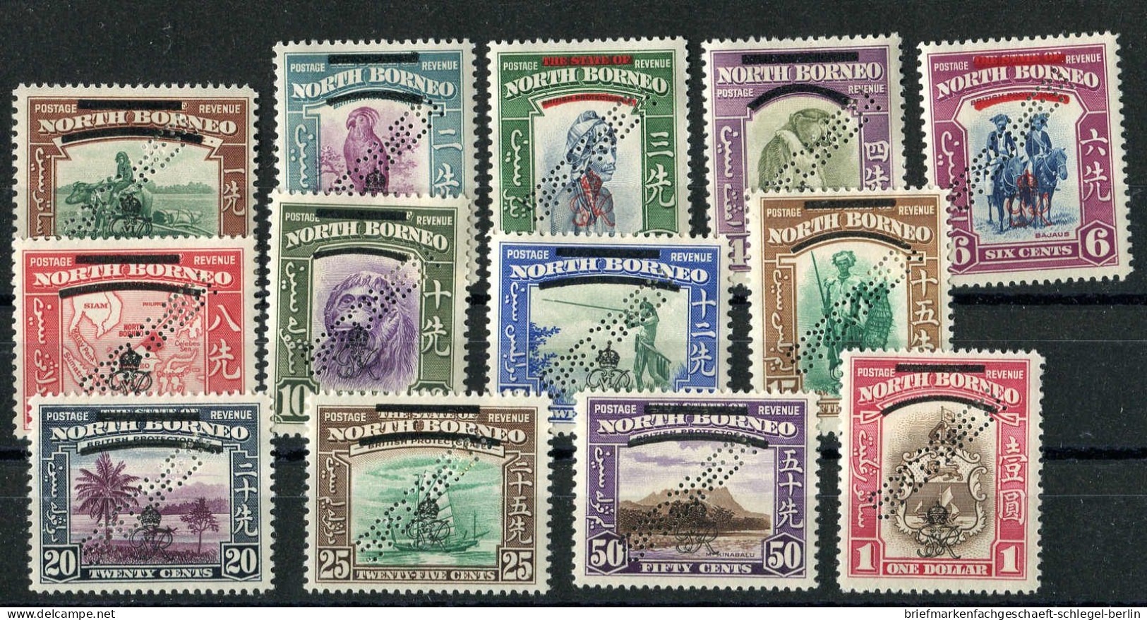 Nordborneo, 1947, 256-70 Spec., Ungebraucht - Otros - Asia