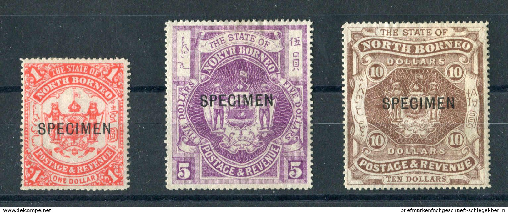 Nordborneo, 1894, 60, 62, 63 SPEC., Ungebraucht, Ohne Gummi - Otros - Asia