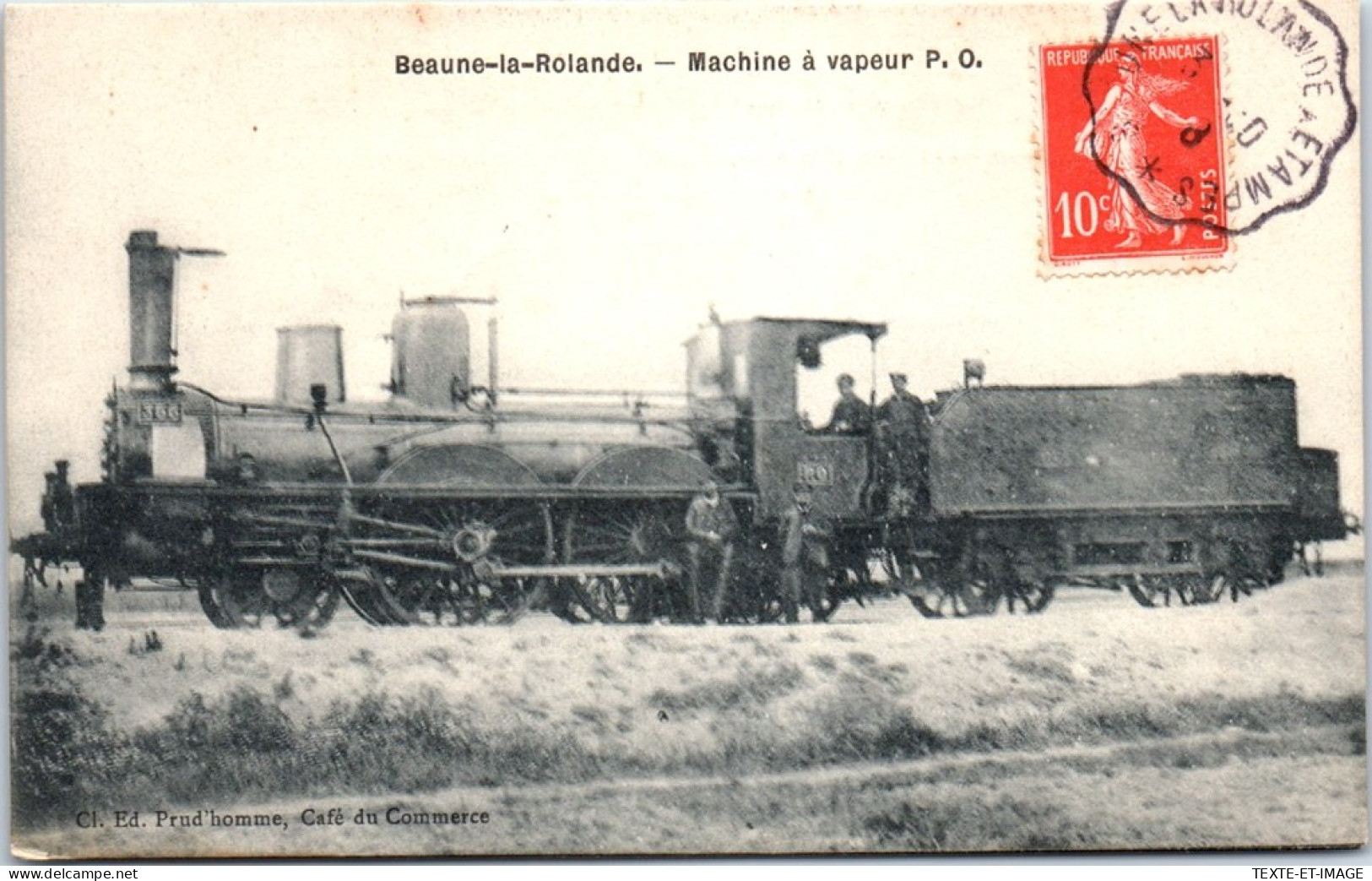 45 BEAUNE LA ROLANDE - Une Machine A Vapeur P.O - Beaune-la-Rolande