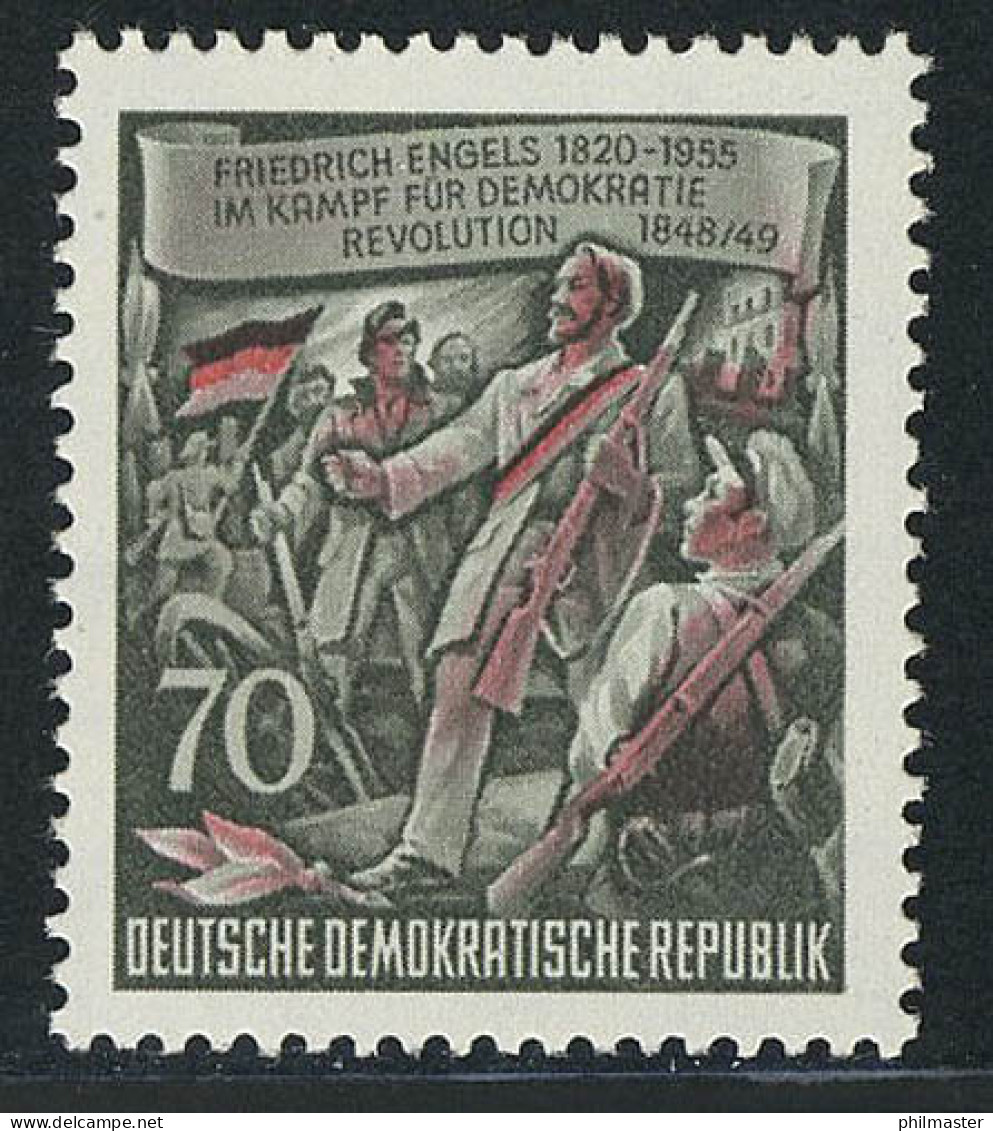 490A Friedrich Engels 70 Pf ** - Unused Stamps