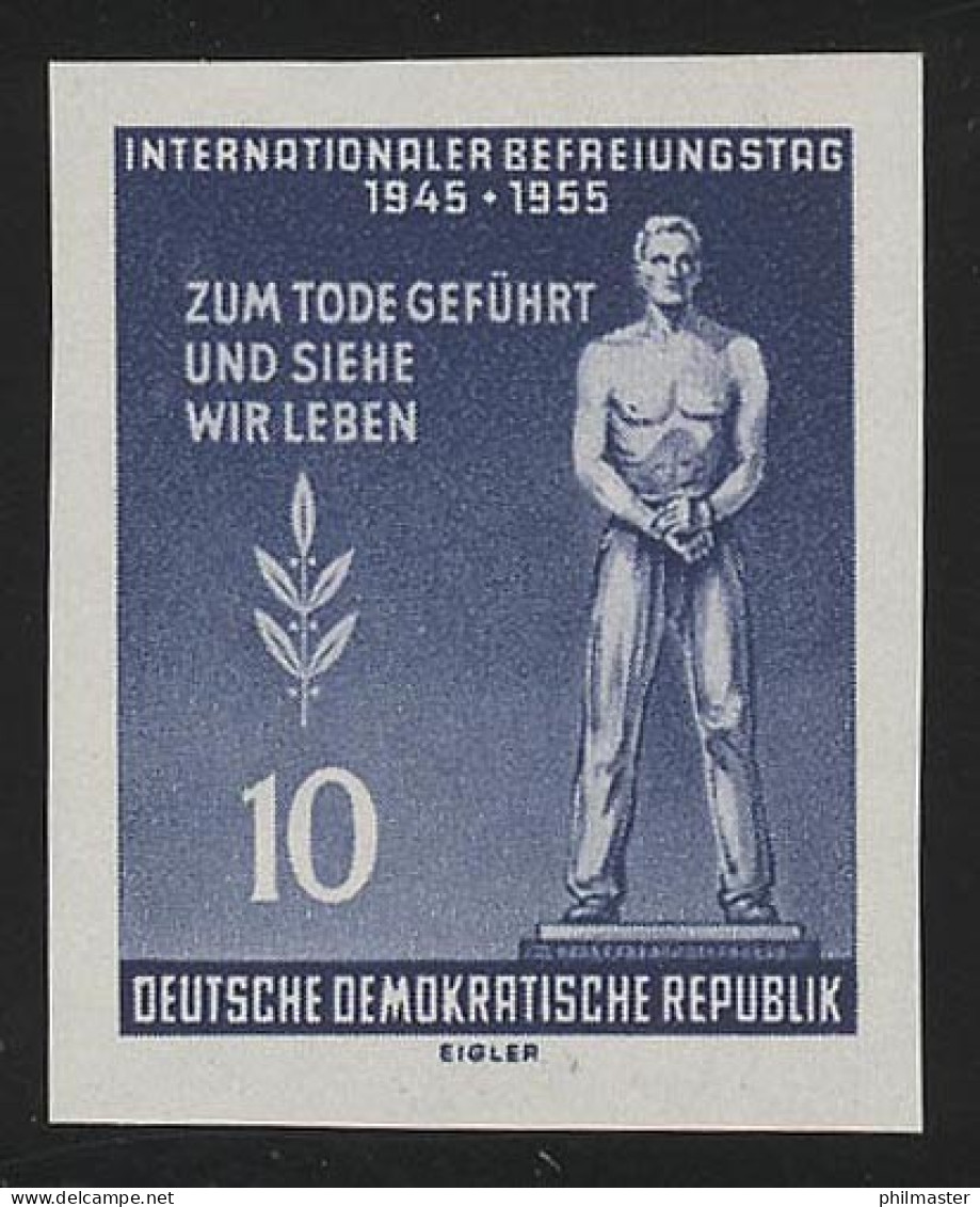 459B XI Befreiung 10 Pf, UNGEZÄHNT, Wz.2 XI ** - Unused Stamps