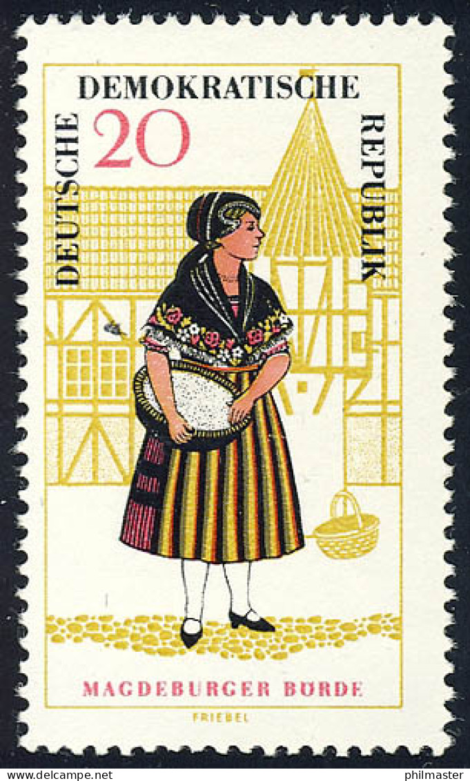1218 Volkstrachten Magdeburger Börde 20 Pf ** - Unused Stamps
