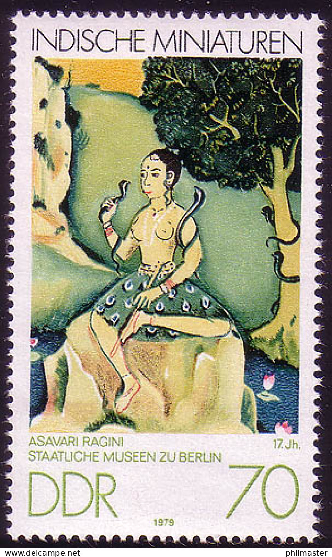 2421 Indische Miniaturen 70 Pf Asavari Ragini ** - Neufs