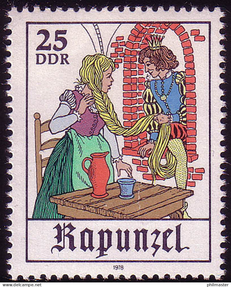 2385 Märchen - Rapunzel 25 Pf ** - Neufs