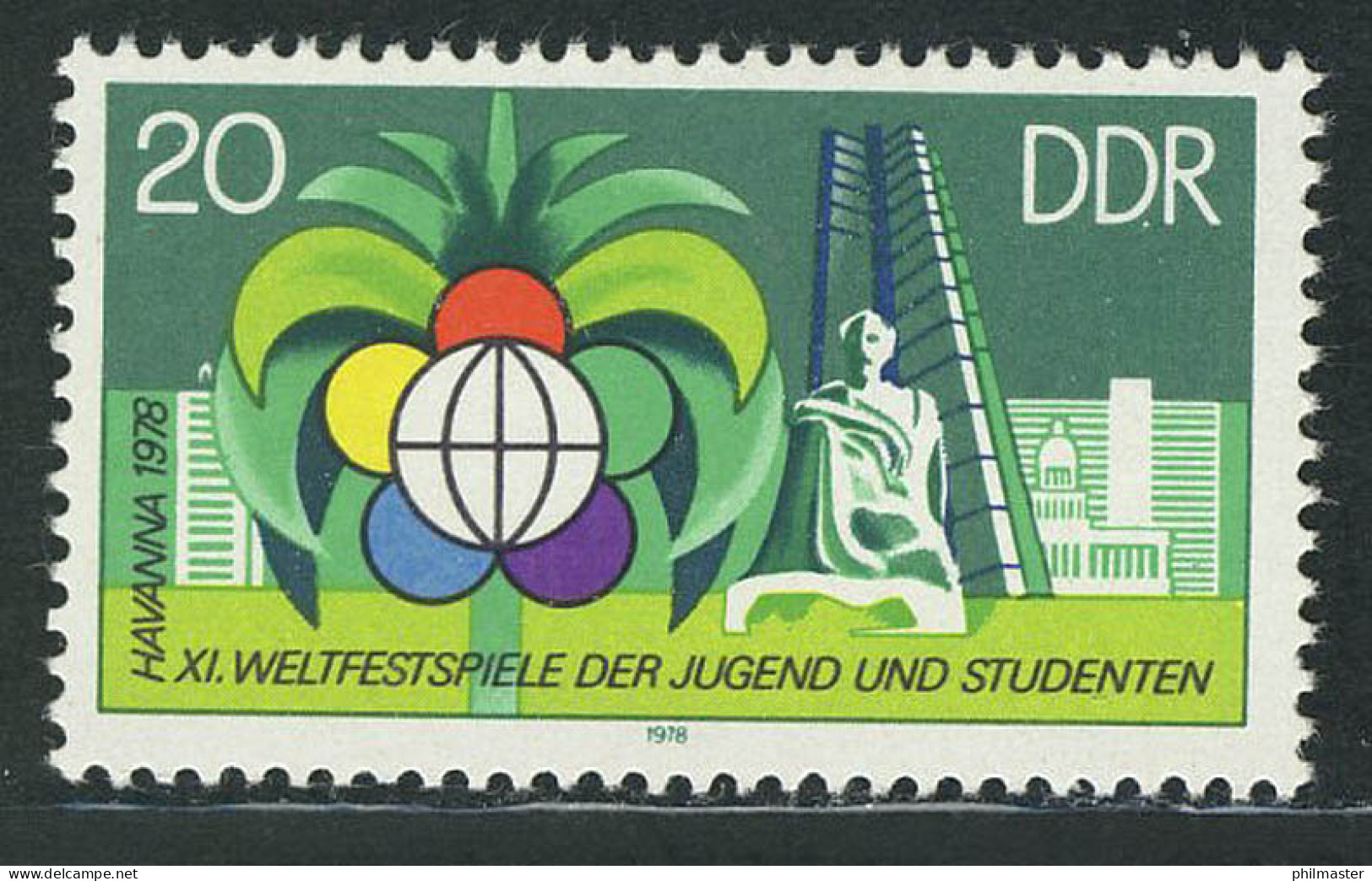 2345 Weltfestspiele Der Jugend Und Studenten 20 Pf ** - Unused Stamps