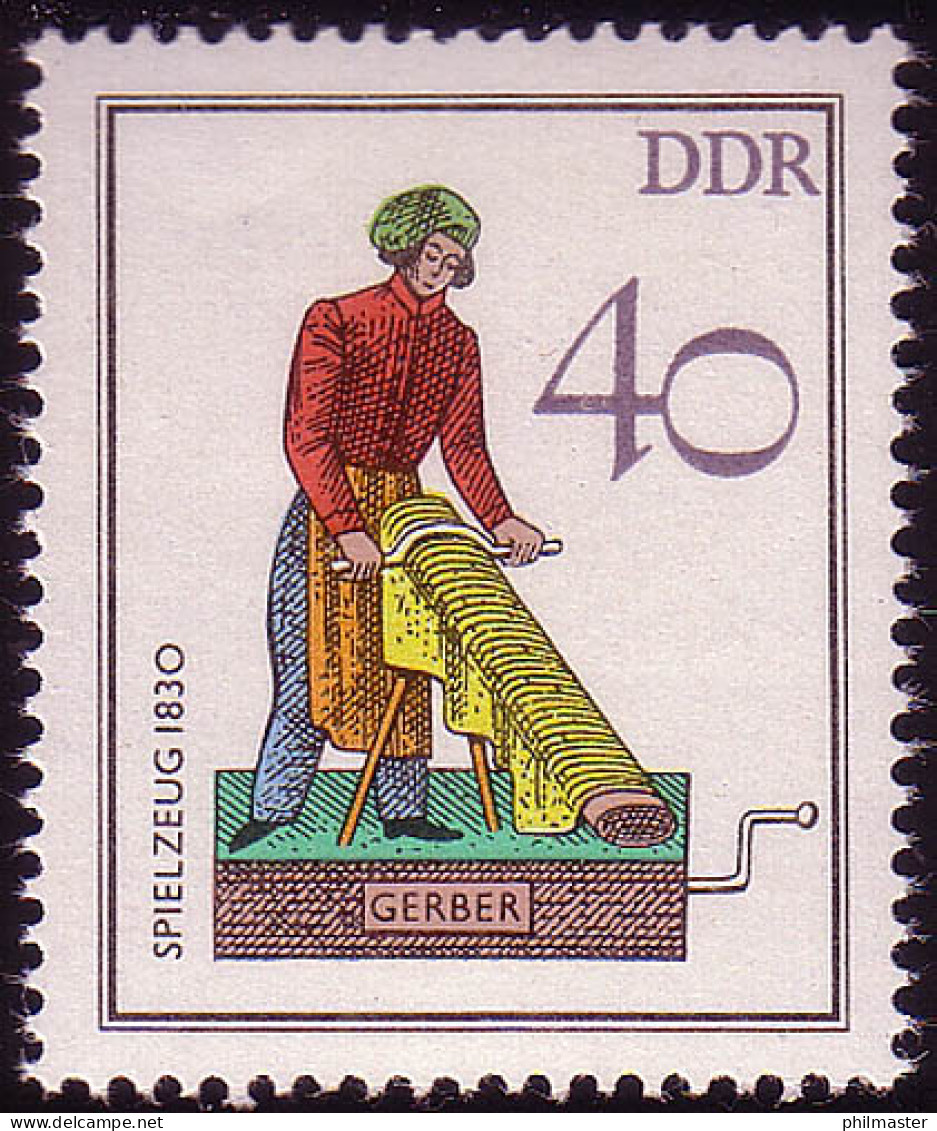 2762 Historisches Spielzeug 40 Pf 1982 Gerber ** - Unused Stamps