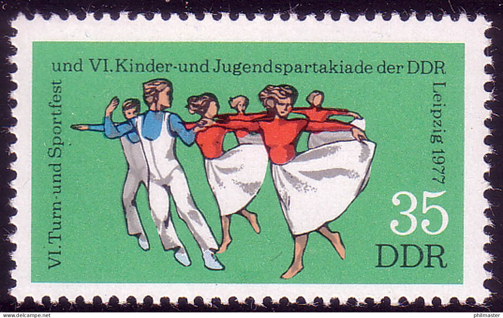 2245 Turn- Und Sportfest 35 Pf Tanz ** - Unused Stamps