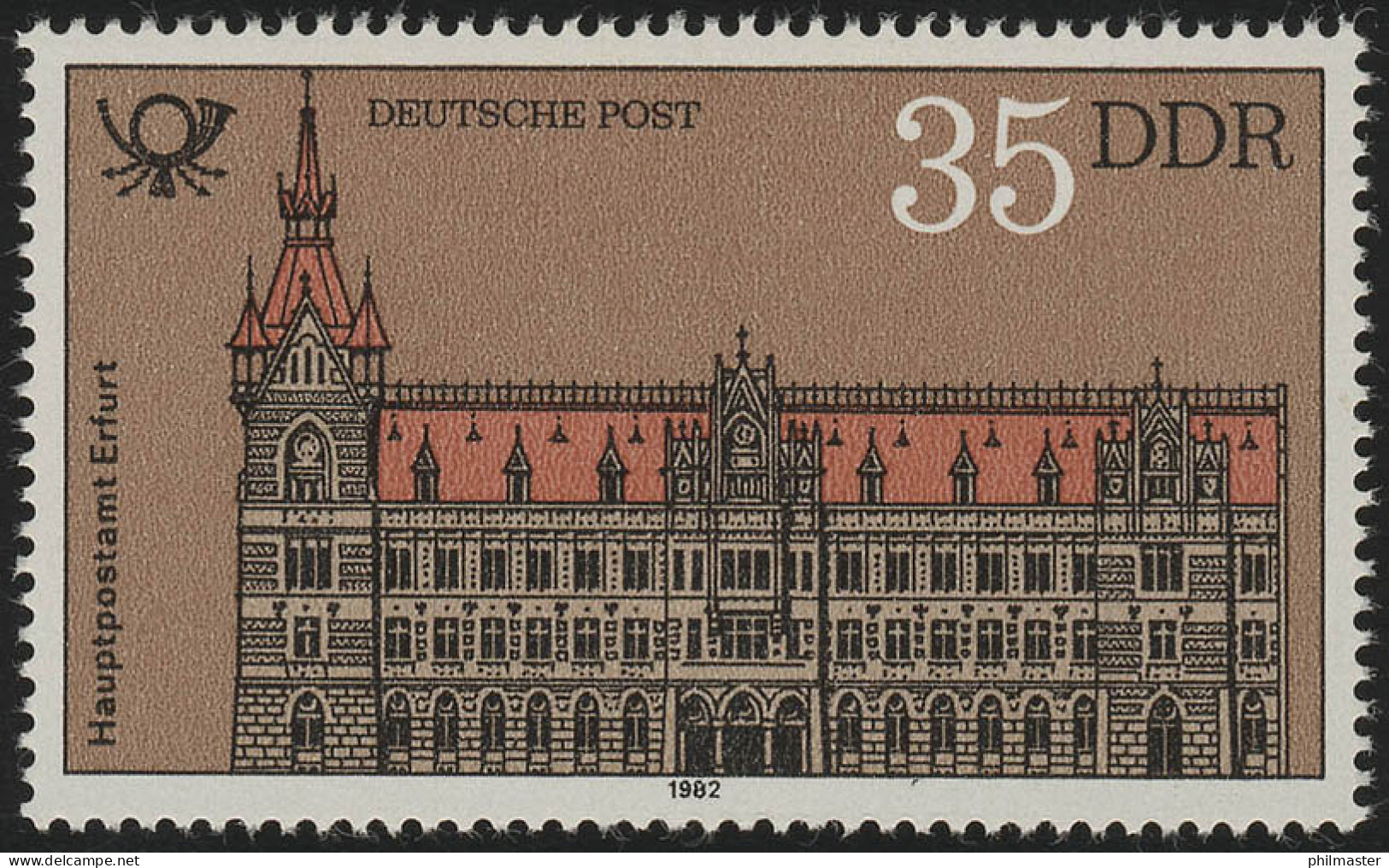 2675 Bauten Der Deutschen Post 35 Pf ** - Unused Stamps