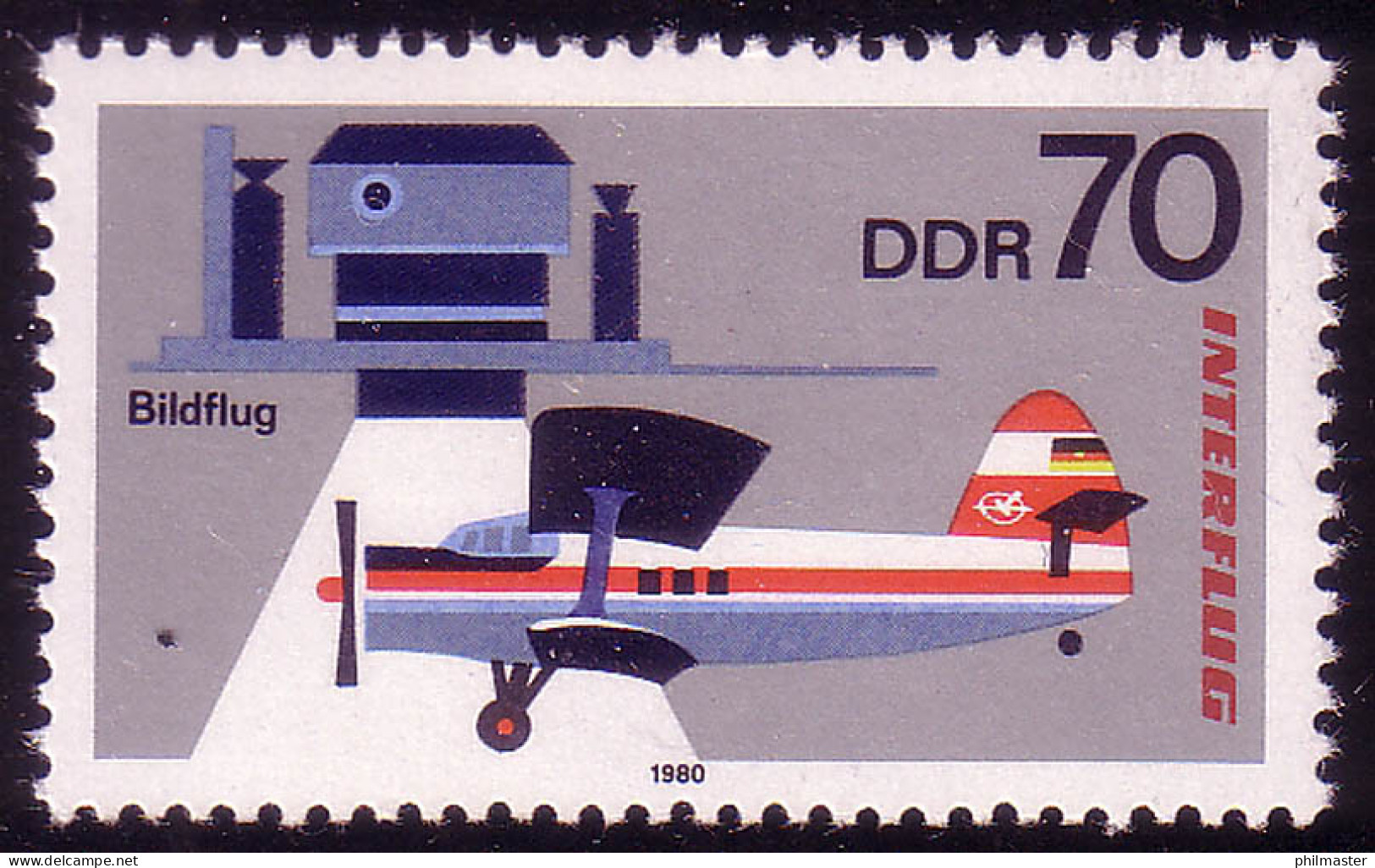 2519 INTERFLUG AEROSOZPHILEX 70 Pf ** - Neufs