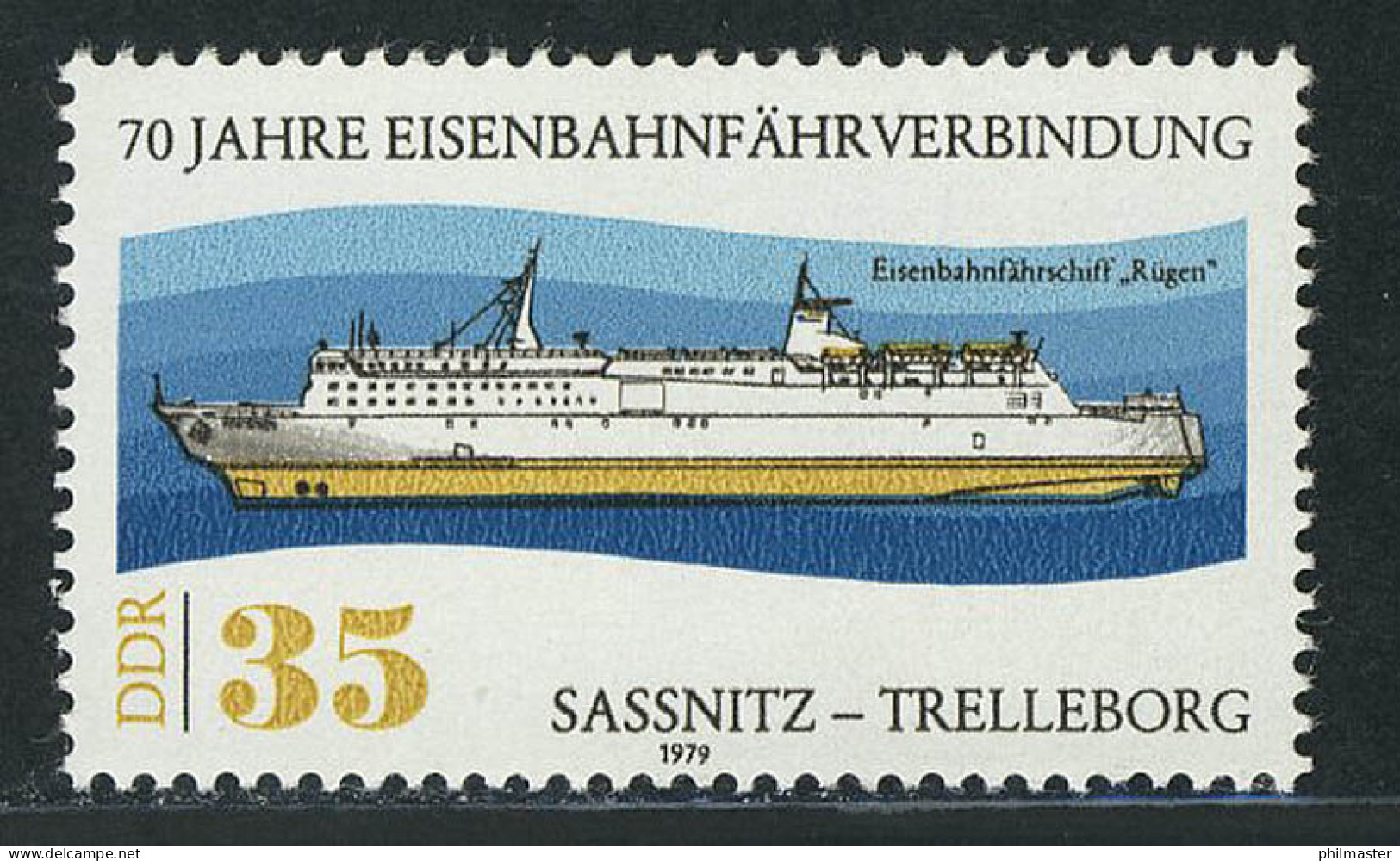 2430 Eisenbahnfährverbindung 35 Pf ** - Unused Stamps