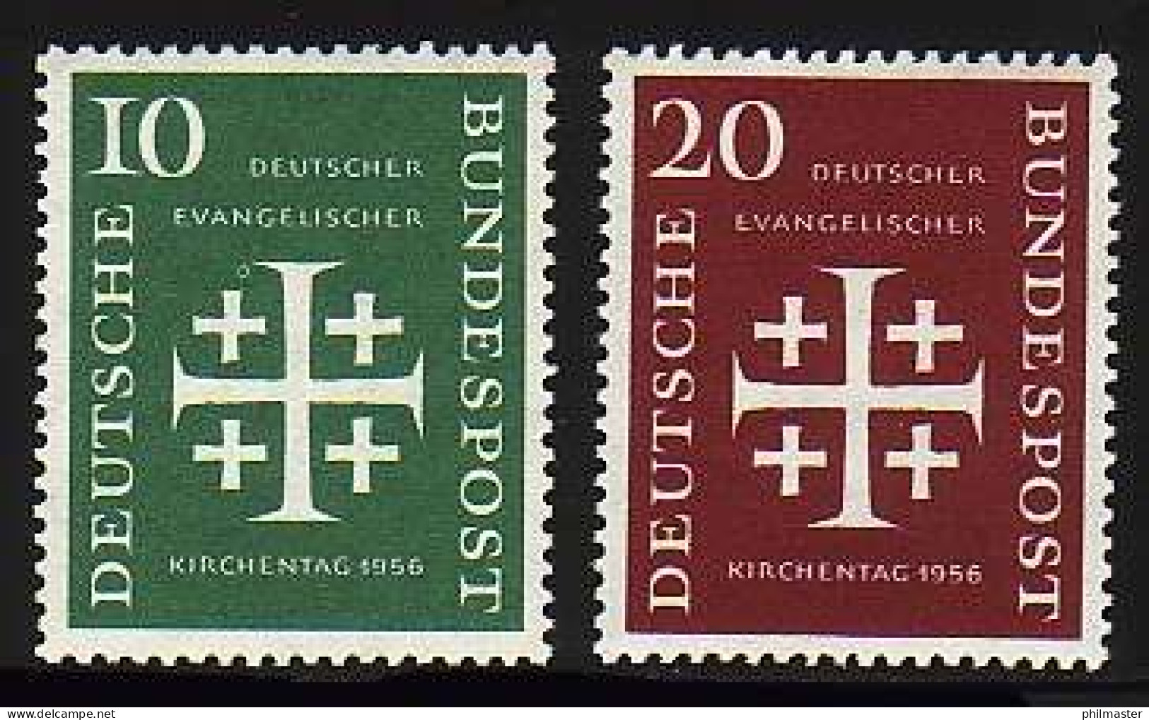 235-236 Evangelischer Kirchentag 1956 - Satz Postfrisch ** - Nuevos