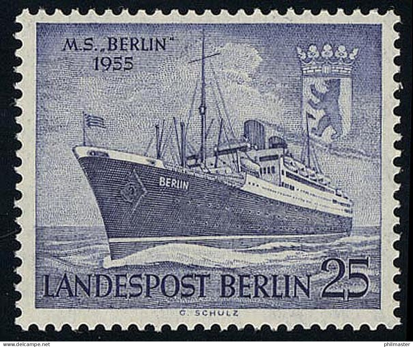 127 Taufe Des Motorschiffes BERLIN 25 Pf ** - Unused Stamps