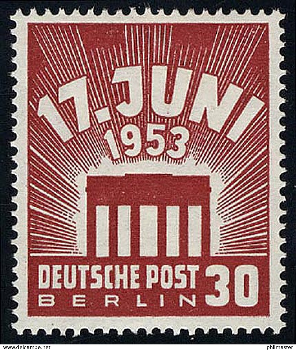 111 17. Juni 1953 30 Pf ** Geprüft - Unused Stamps