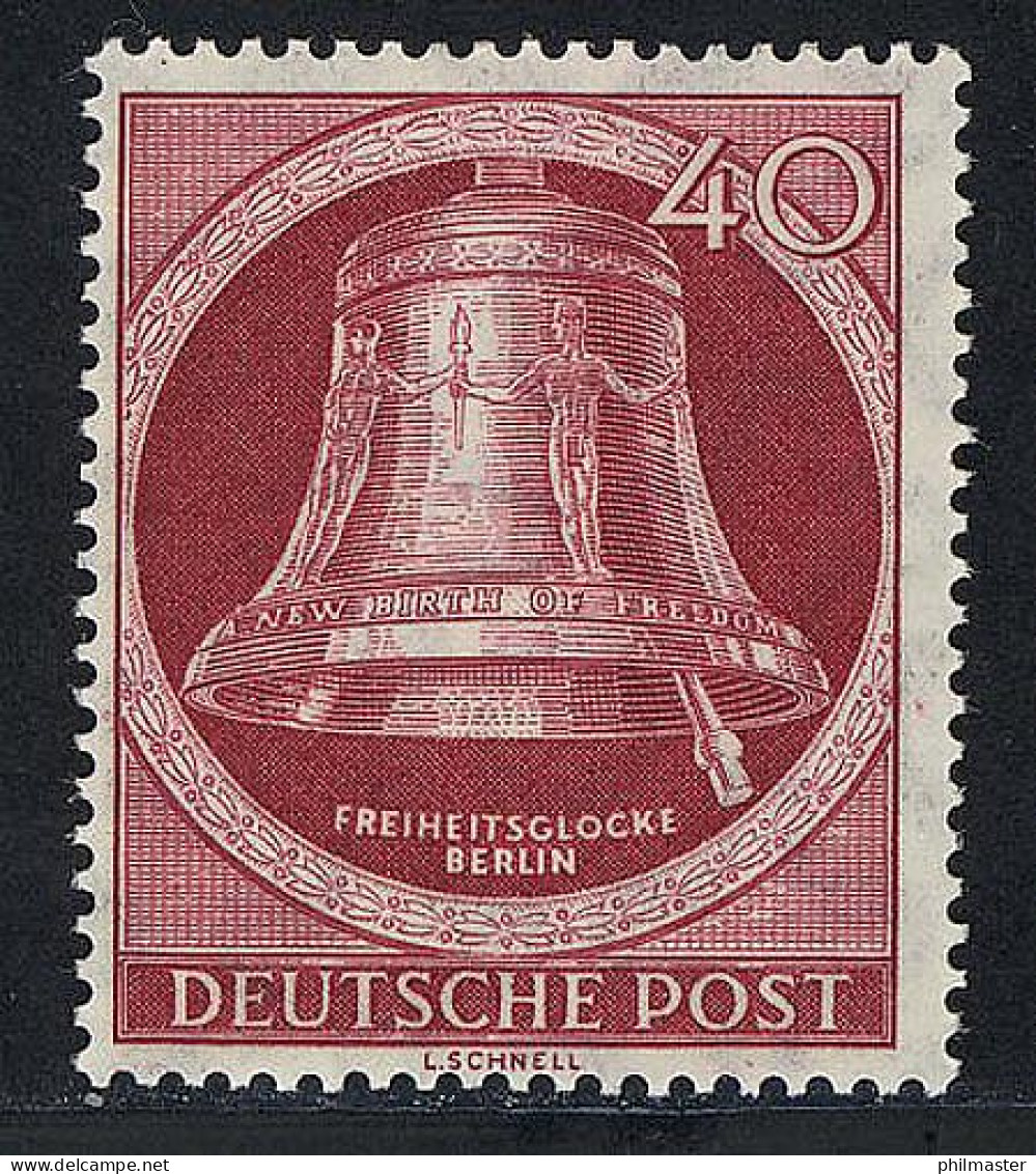 86 Glocke II (Klöppel Rechts) 40 Pf ** Postfrisch - Ongebruikt