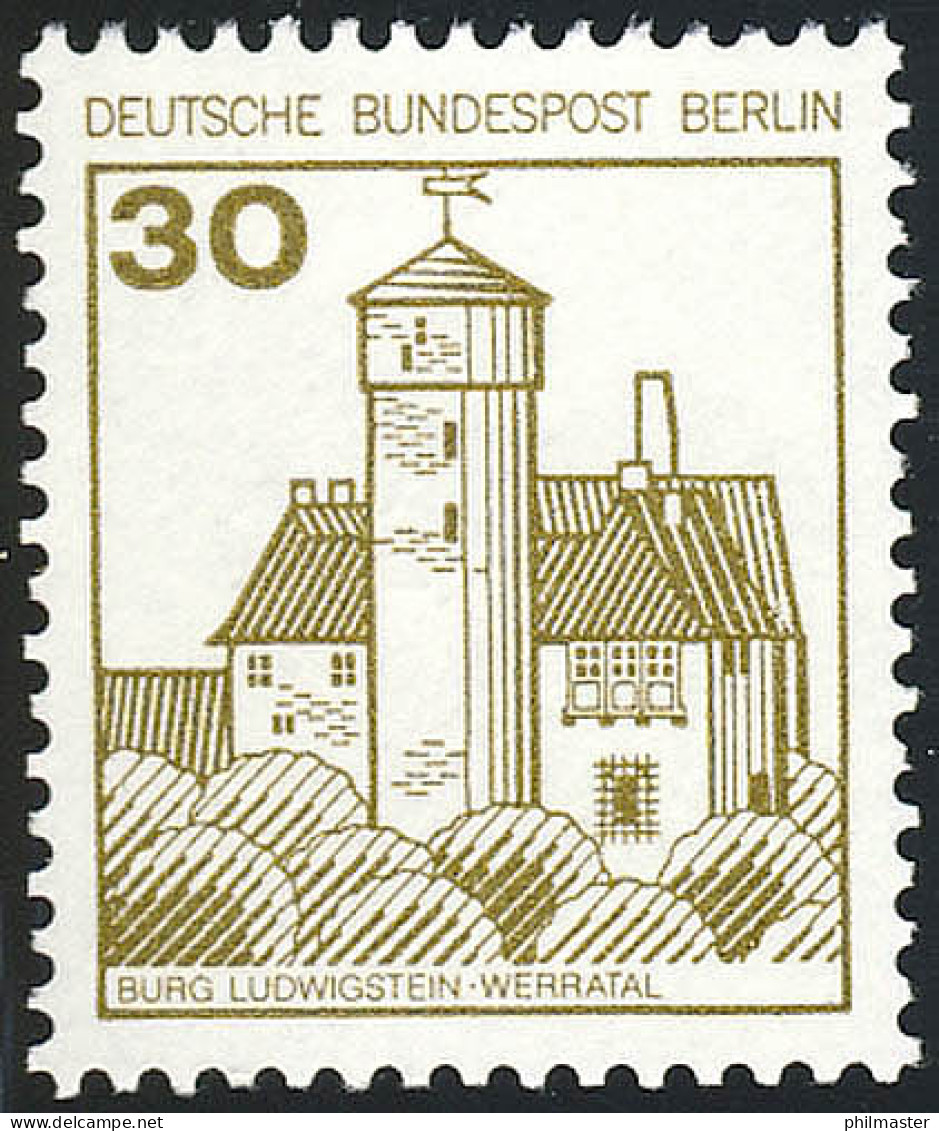 534 Burgen Und Schlösser 30 Pf Ludwigstein ** - Neufs