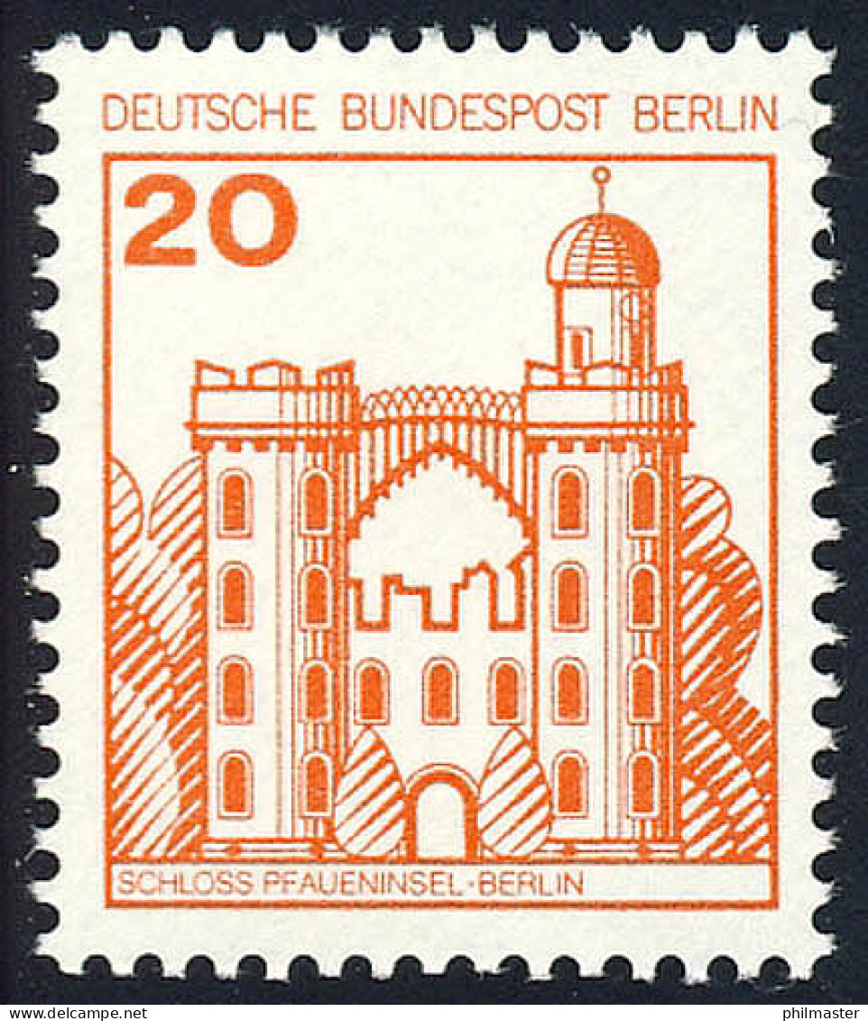 533 Burgen Und Schlösser 20 Pf Pfaueninsel, Neue Fluoreszenz, ** - Unused Stamps
