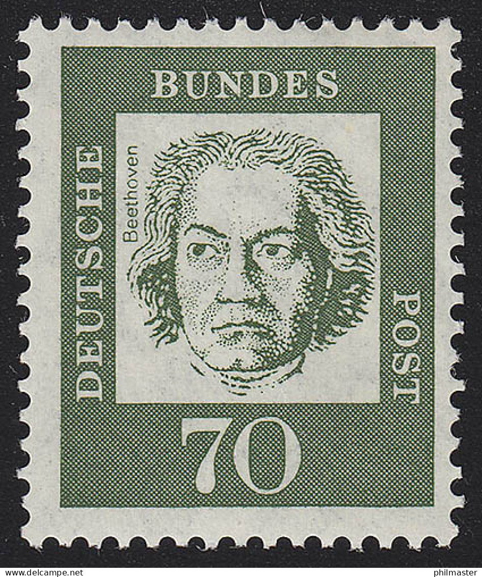 358ya Bedeutende Deutsche 70 Pf Ludwig Van Beethoven ** - Neufs