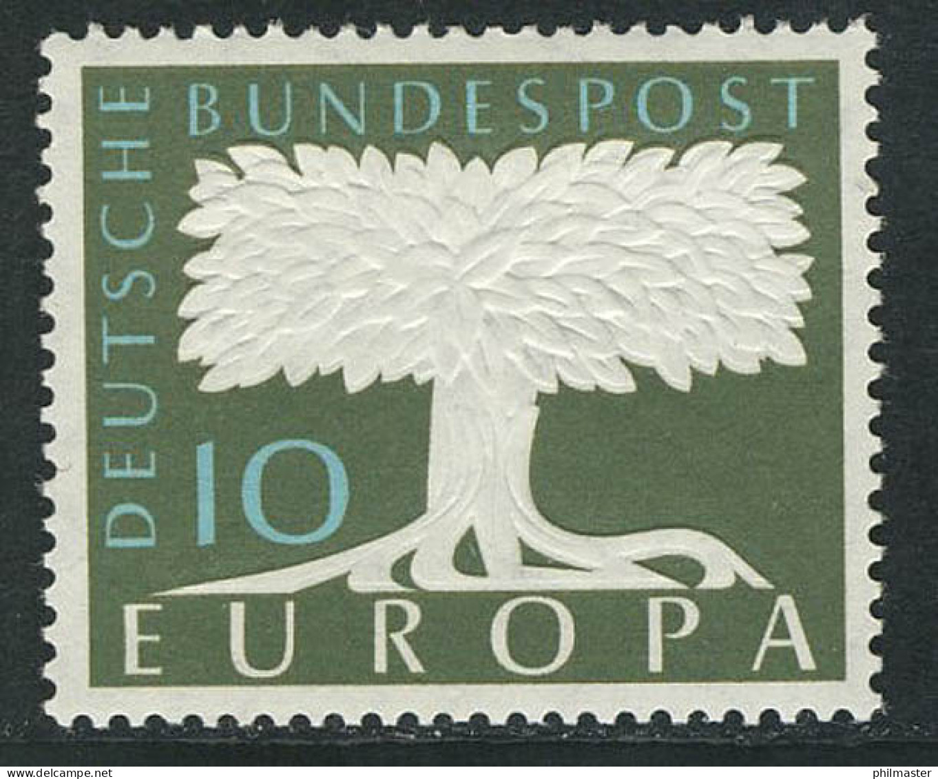 294 Europa 10 Pf Mit Wasserzeichen 5 ** Postfrisch - Unused Stamps