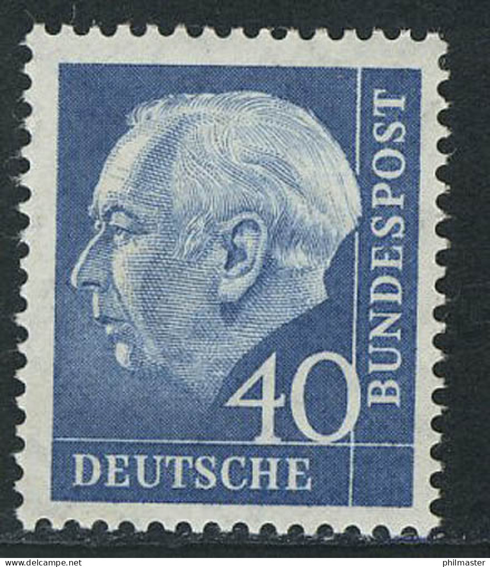 260 Theodor Heuss 40 Pf ** Postfrisch - Ungebraucht
