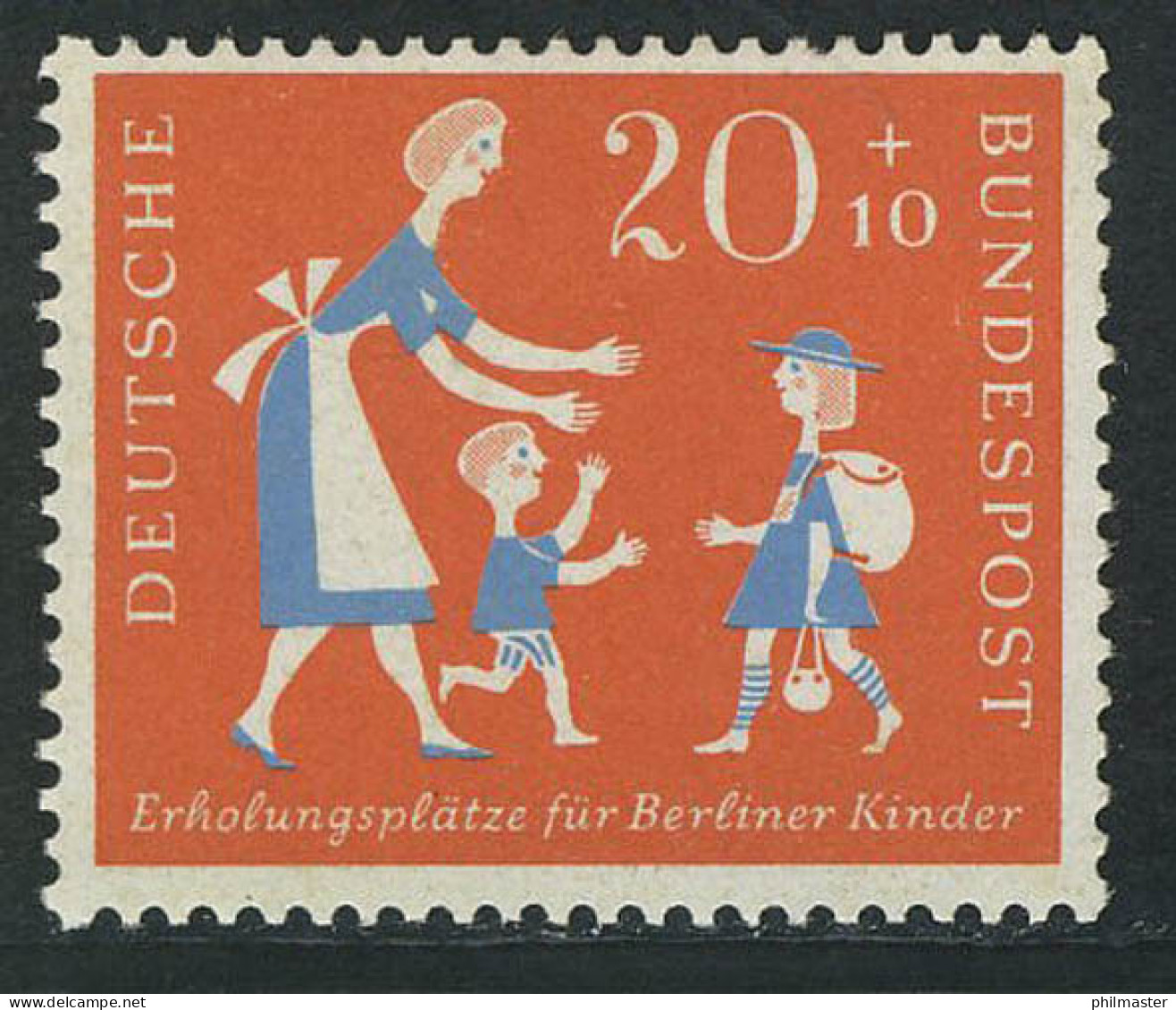 251 Berliner Kinder 20+10 Pf ** Postfrisch - Unused Stamps