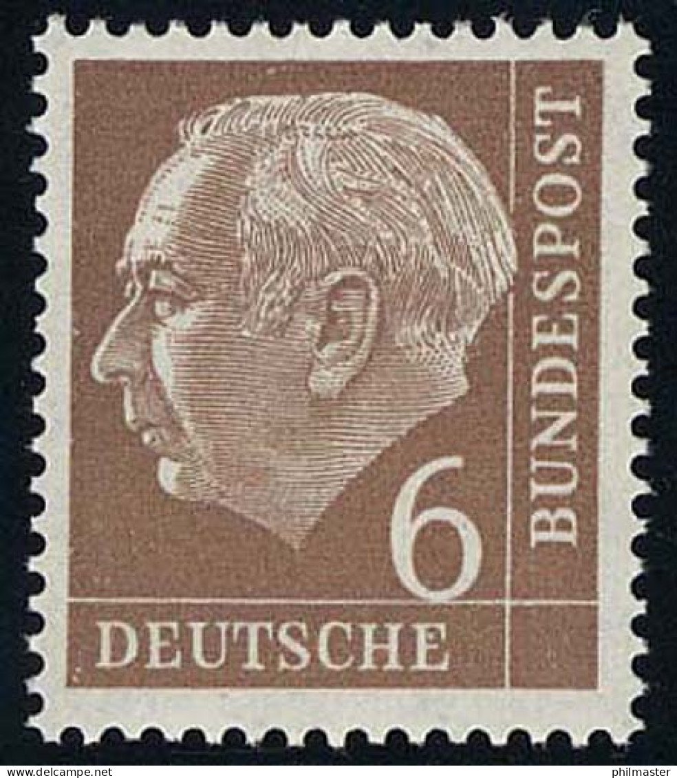180 Heuss 6 Pf, Postfrisch ** - Unused Stamps