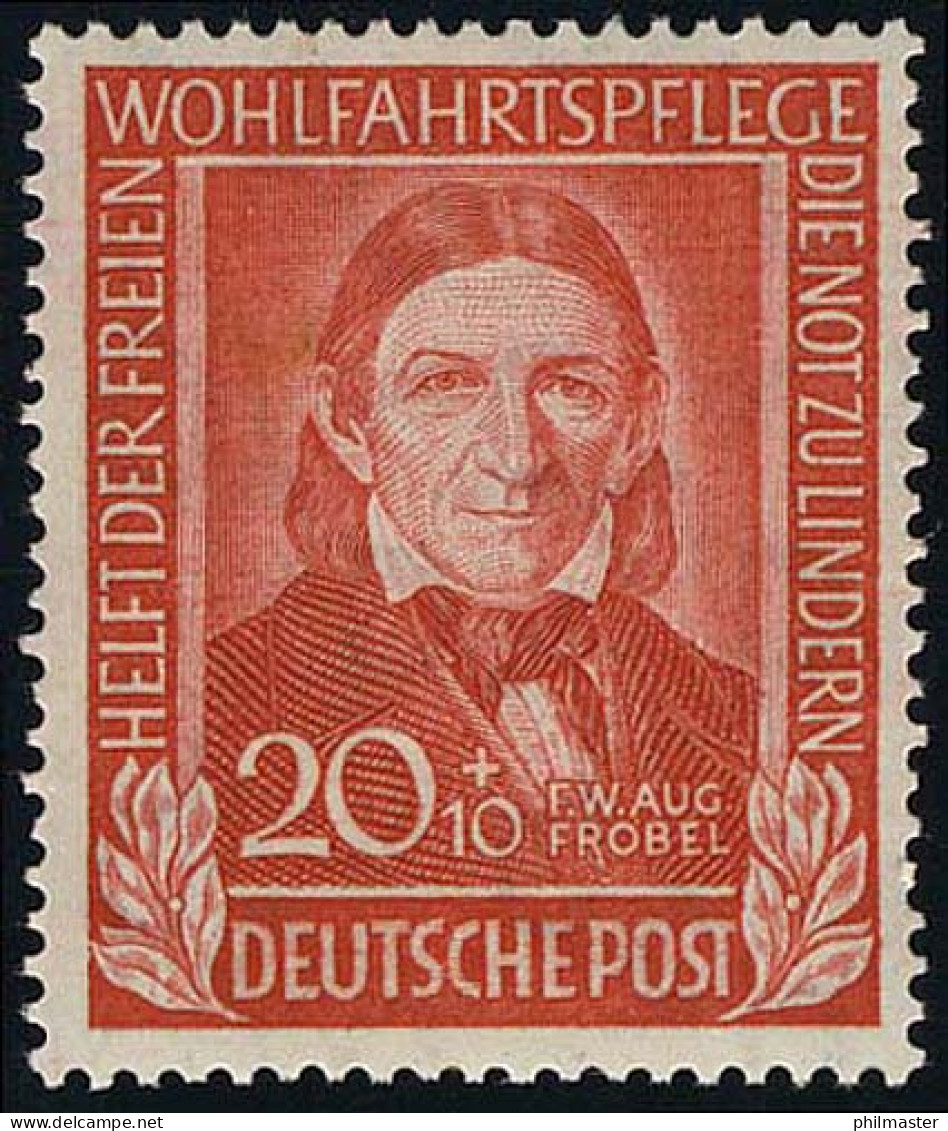 119 Friedrich Fröbel 20+10 Pf, ** - Neufs